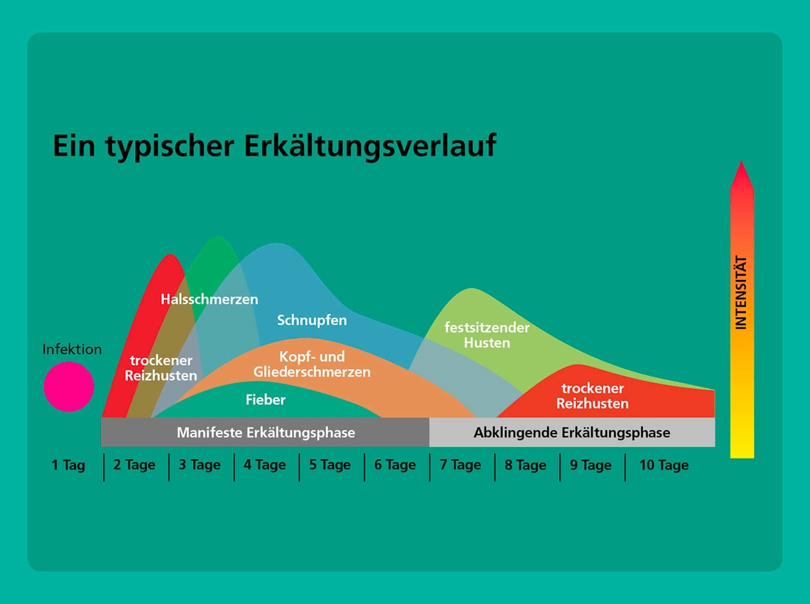 Grafik Erkältungsverlauf