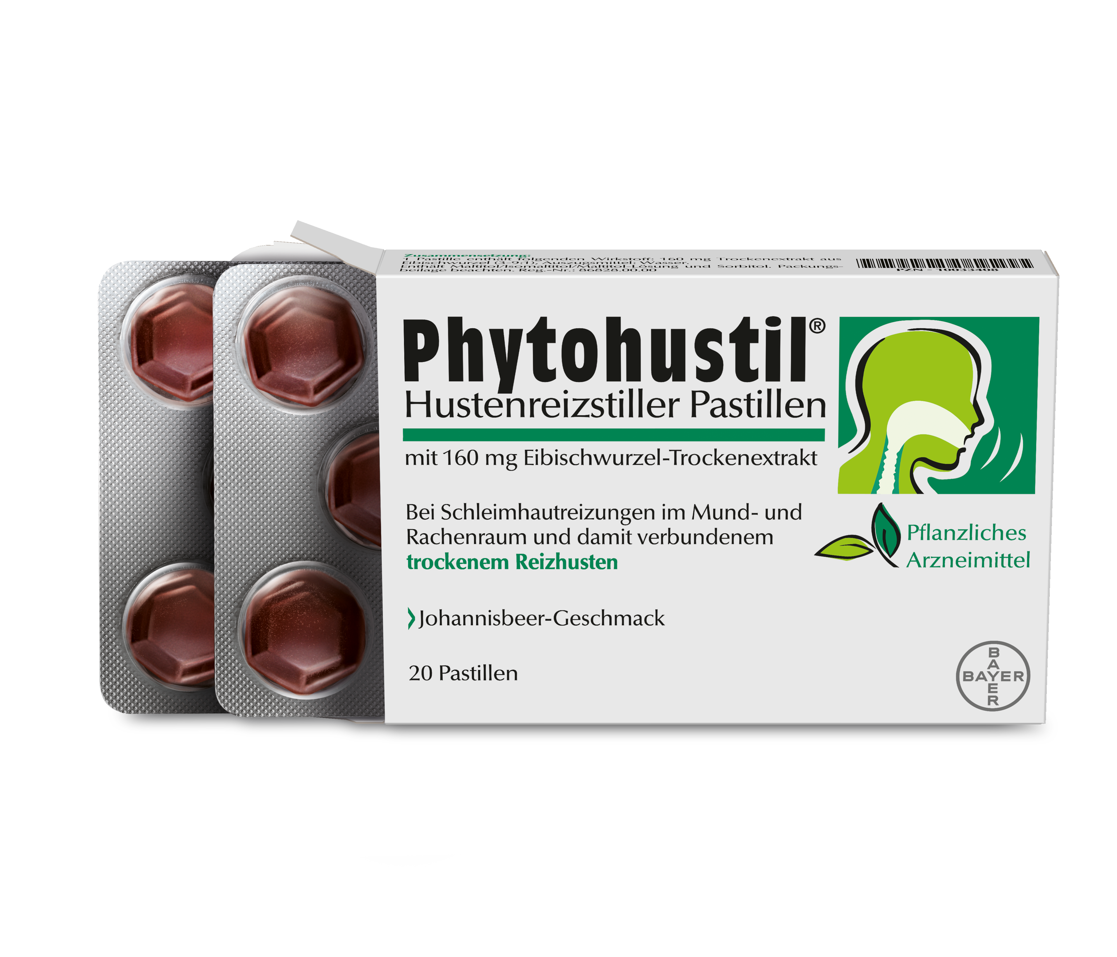 Packshot Phytohustil Hustenstiller Pastillen
